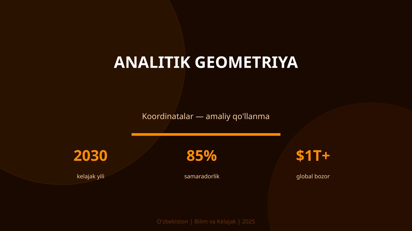 Analitik Geometriya 1