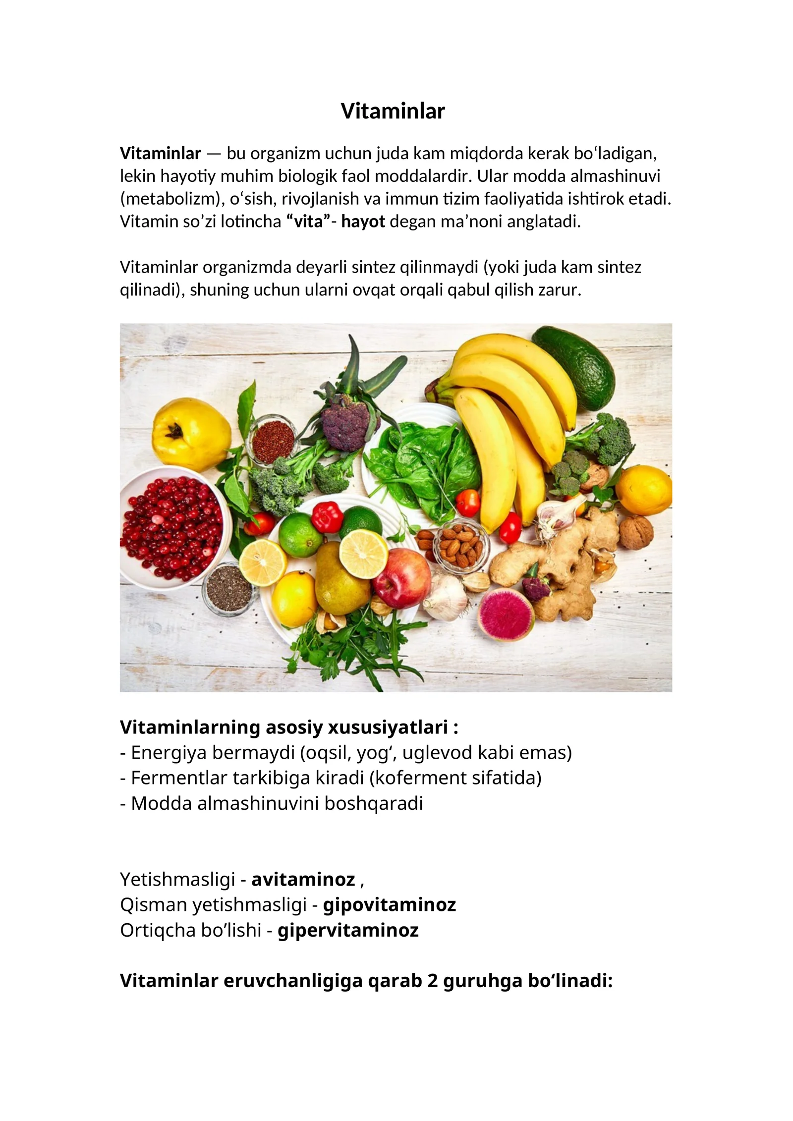 Vitaminlar 1