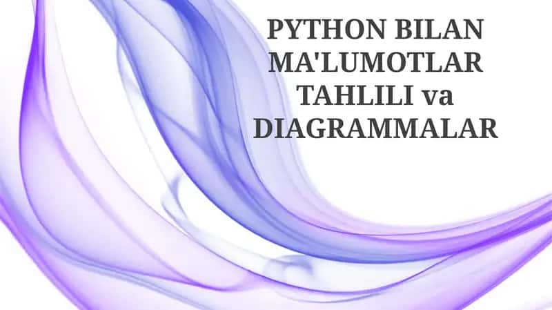 Python bilan Ma'lumotlar Tahlili va Diagrammalar 1