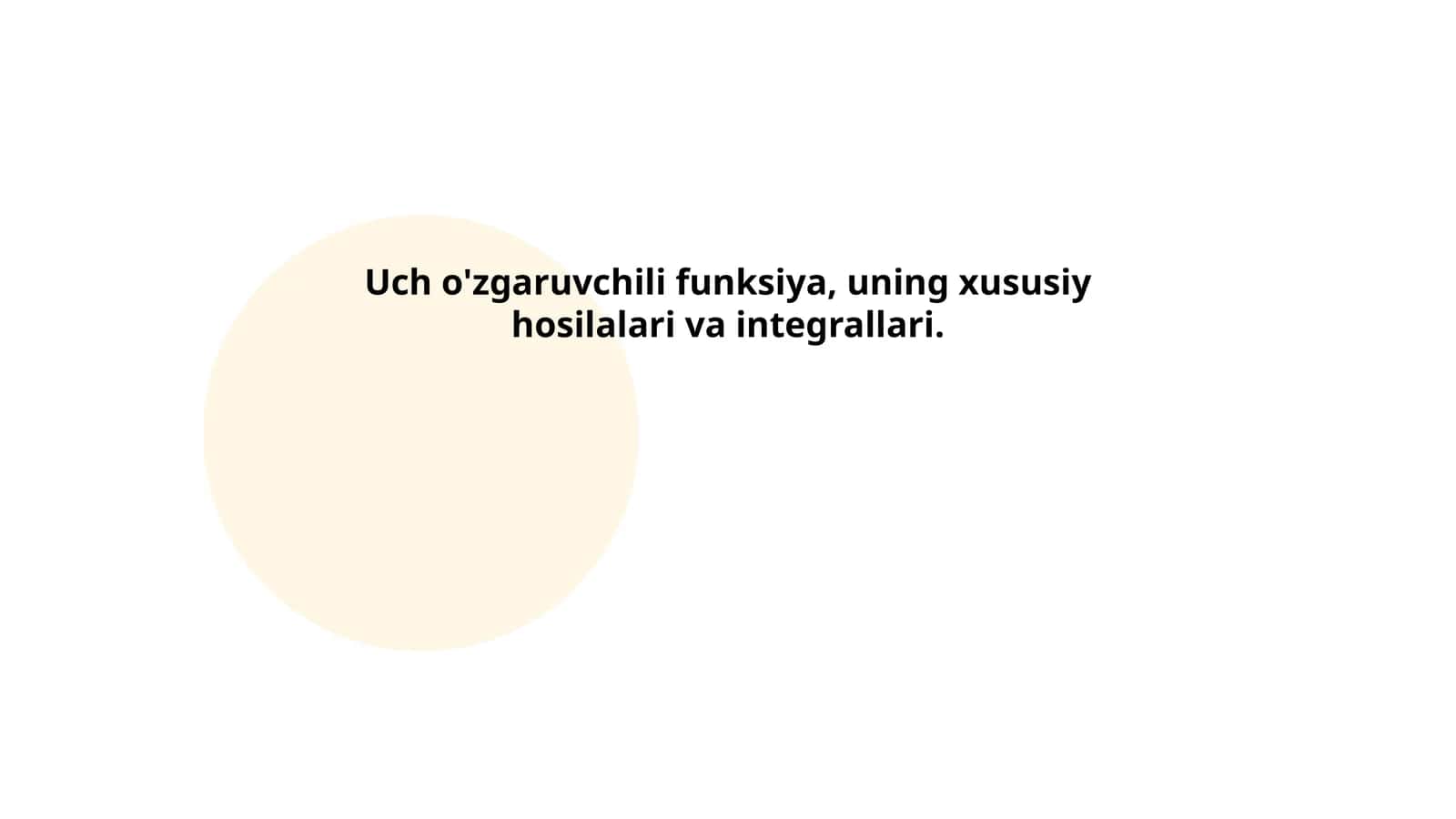 Uch o'zgaruvchili funksiya 1