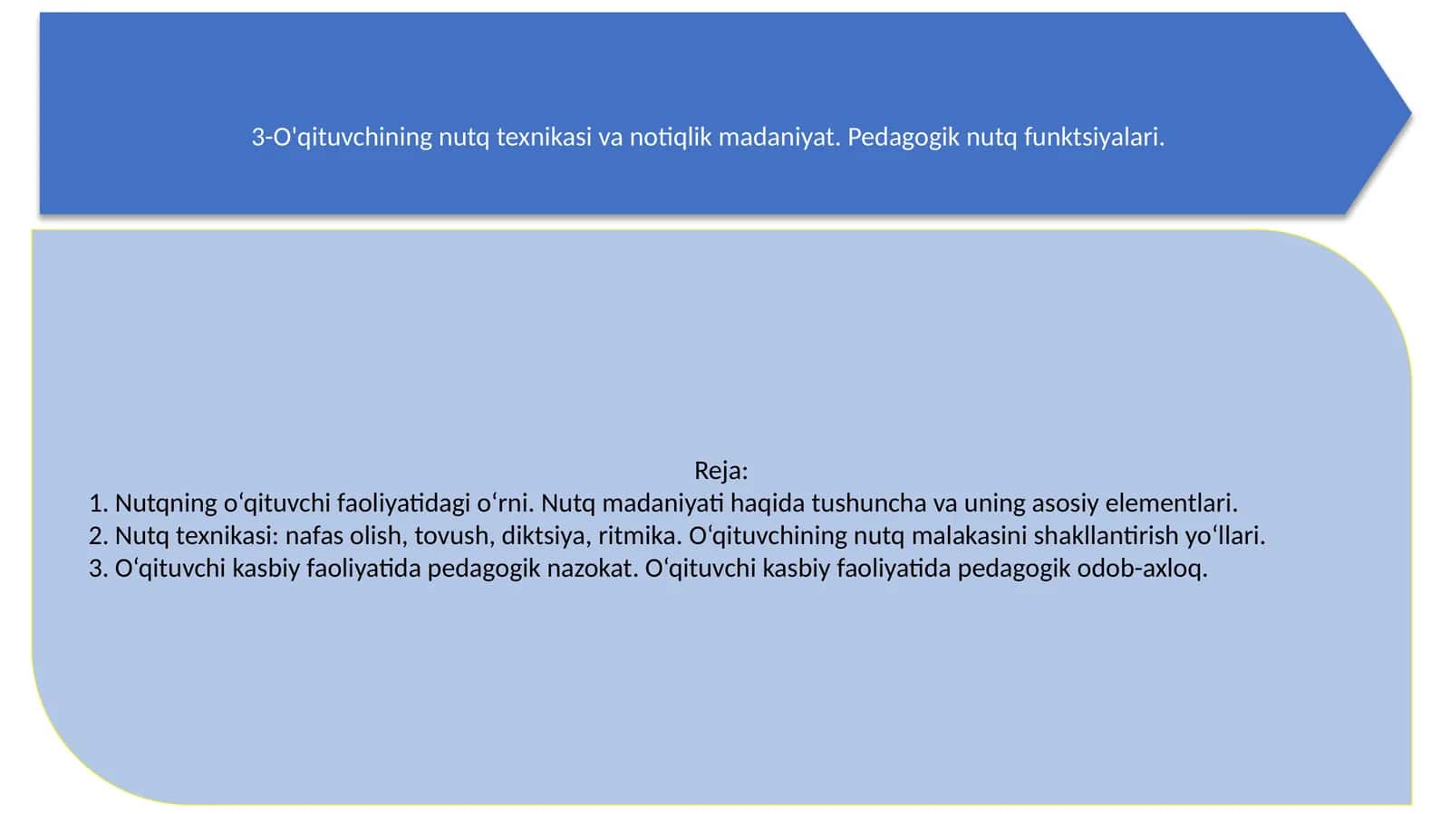 3-O'qituvchining nutq texnikasi va notiqlik madaniyat 1