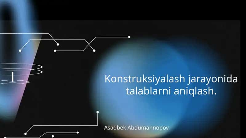 Talablar tahlili va ularning ahamiyati 1