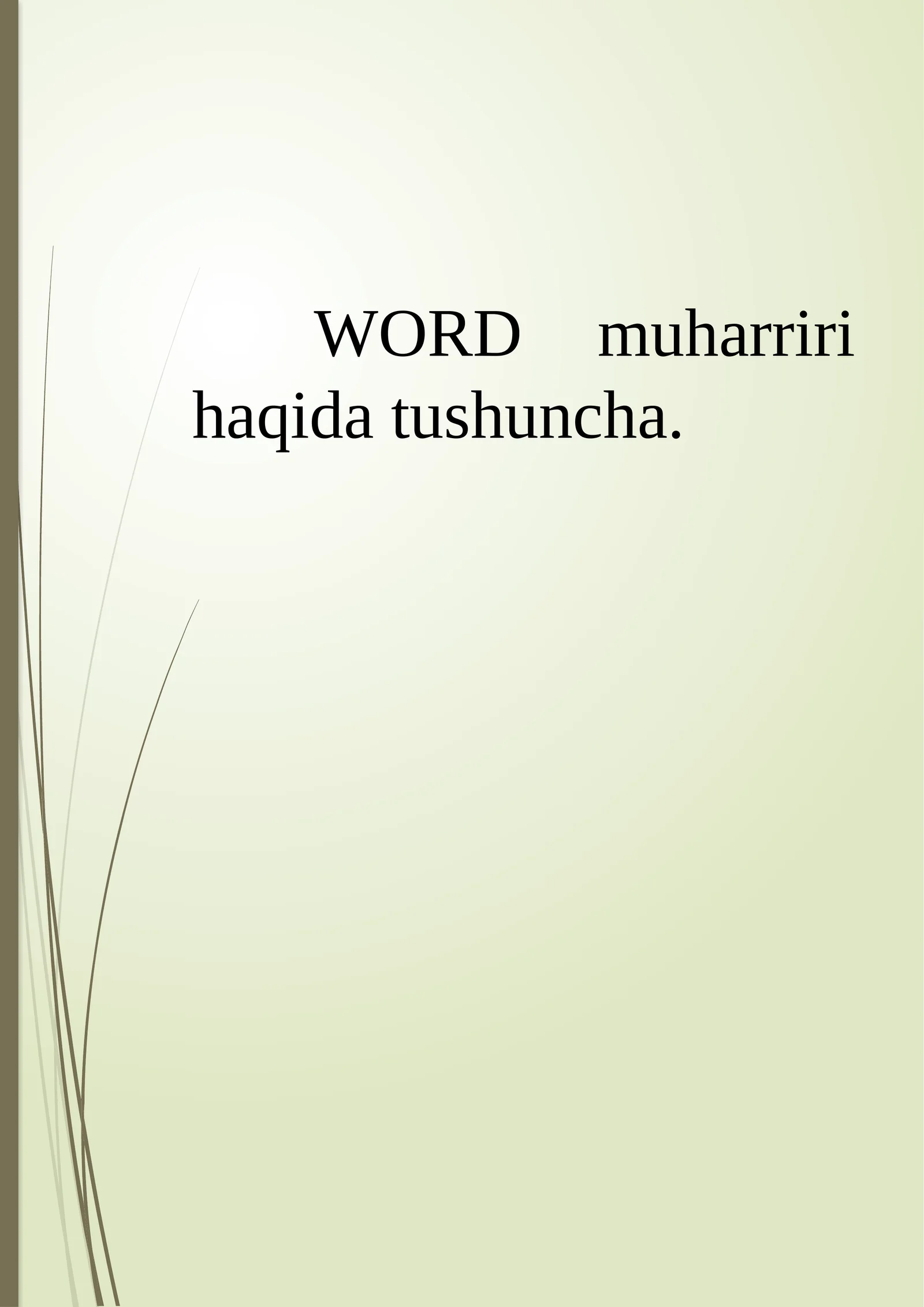 Microsoft Word 1