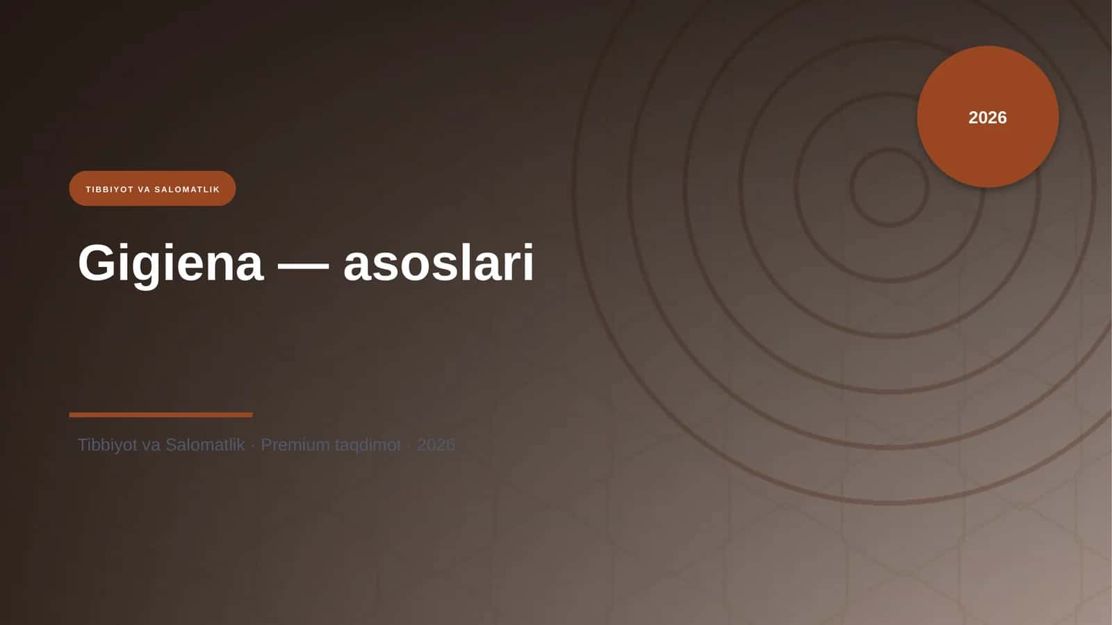 Gigiena — asoslari 1