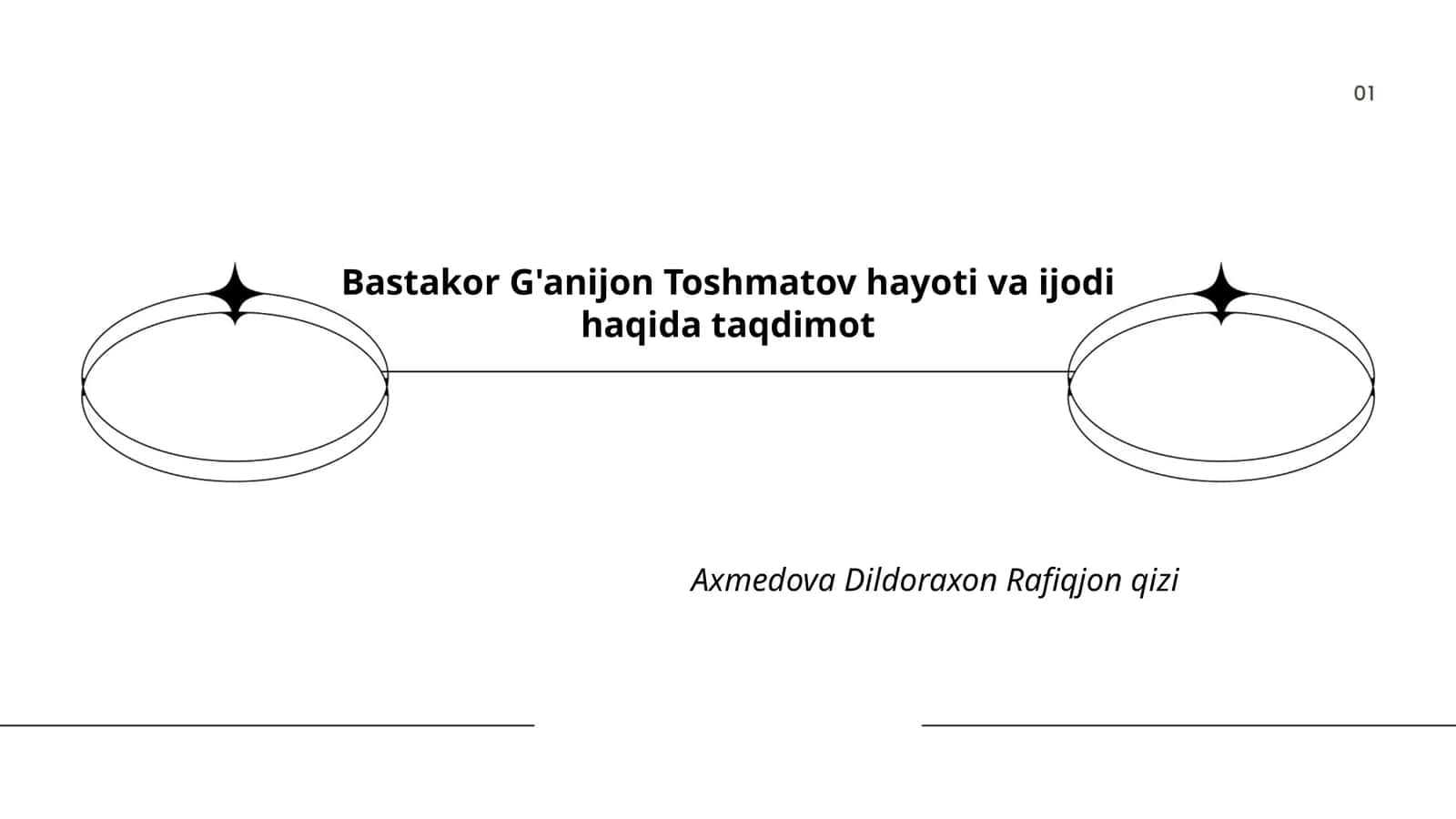 Bastakor G'anijon Toshmatov hayoti va ijodi haqida taqdimot 1