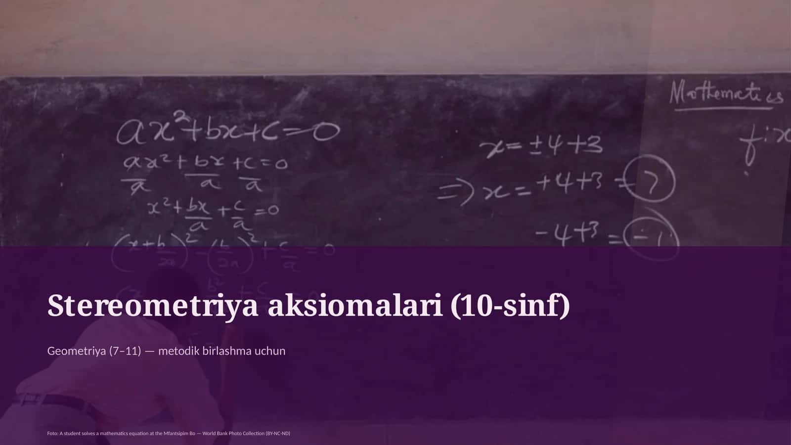 Stereometriya aksiomalari (10-sinf) 4