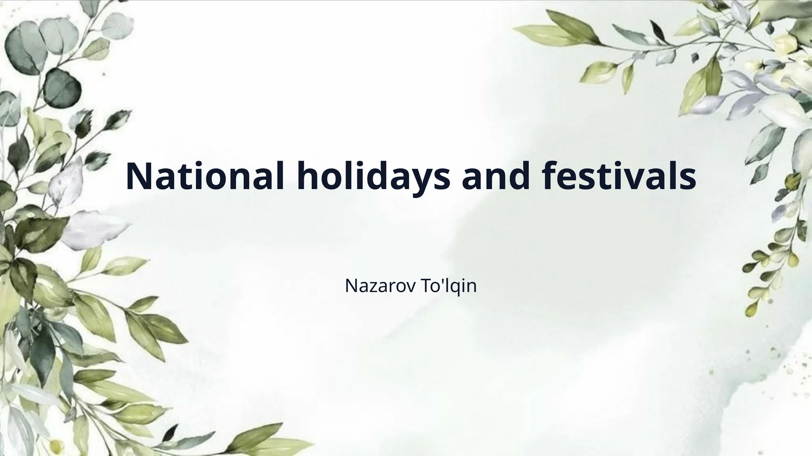 National holidays and festivals 1