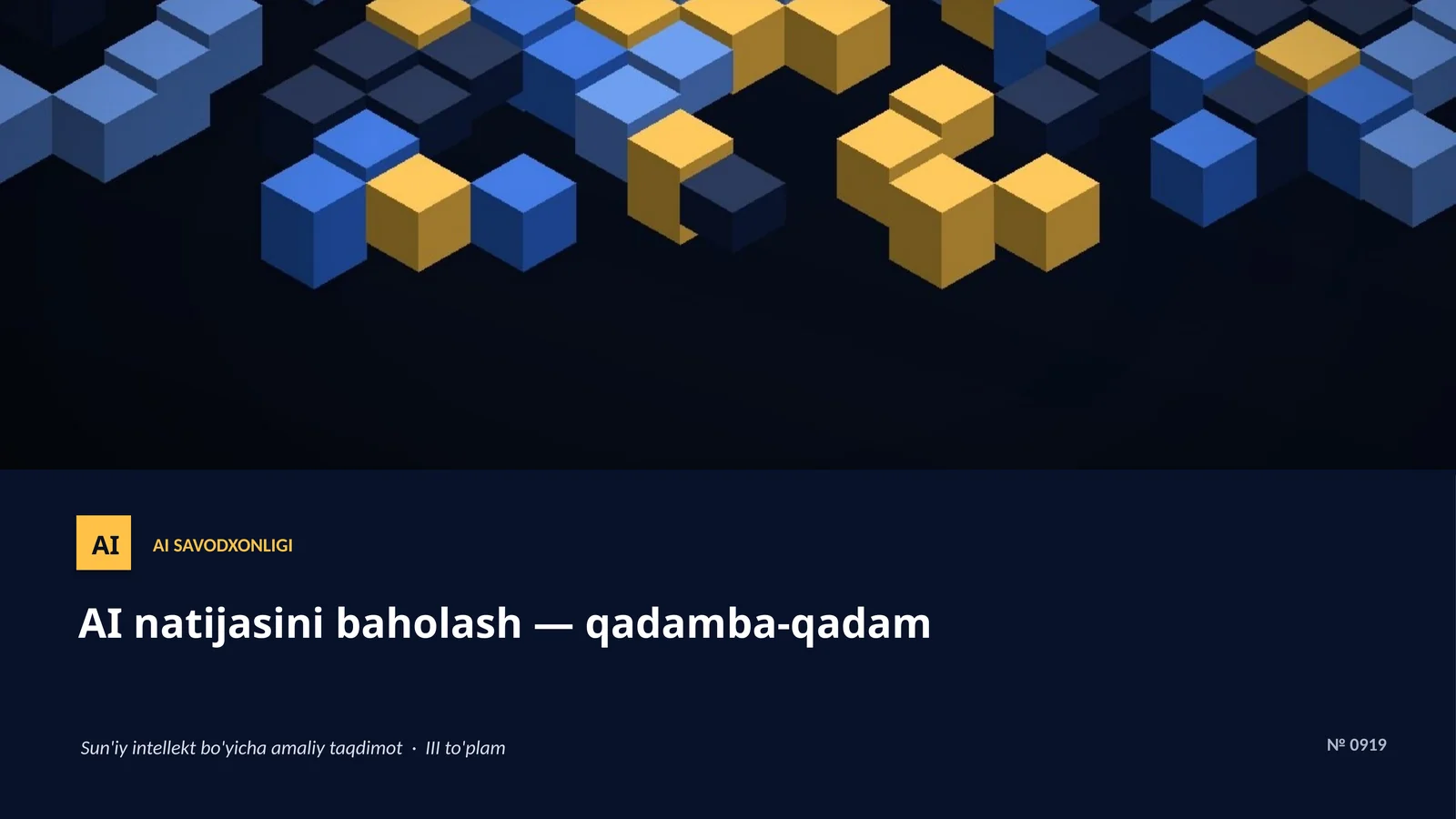 AI SAVODXONLIGI 1