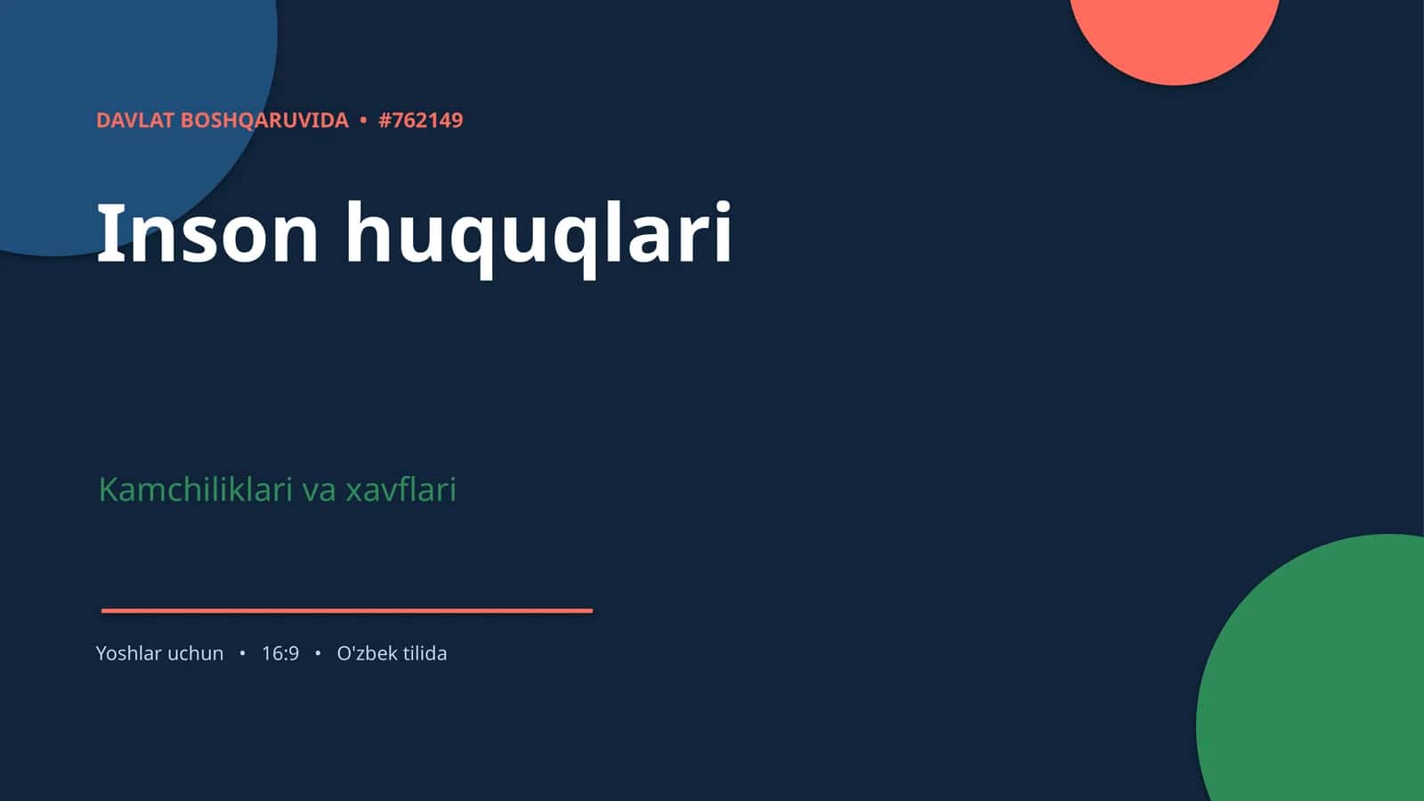 Inson huquqlari 1
