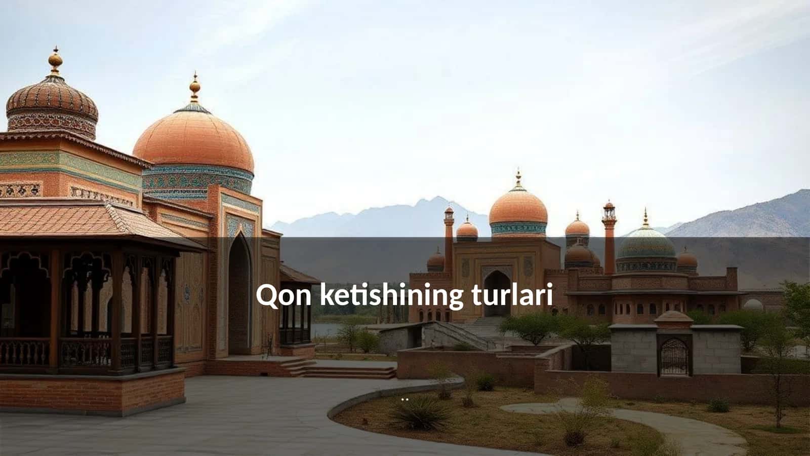 Qon ketishining turlari 1