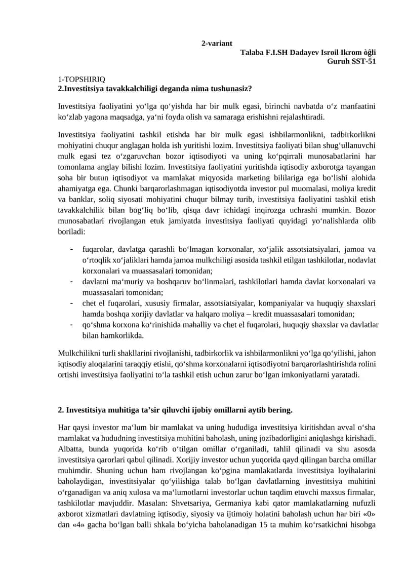 Investitsiya Tavakkalchiligi 1