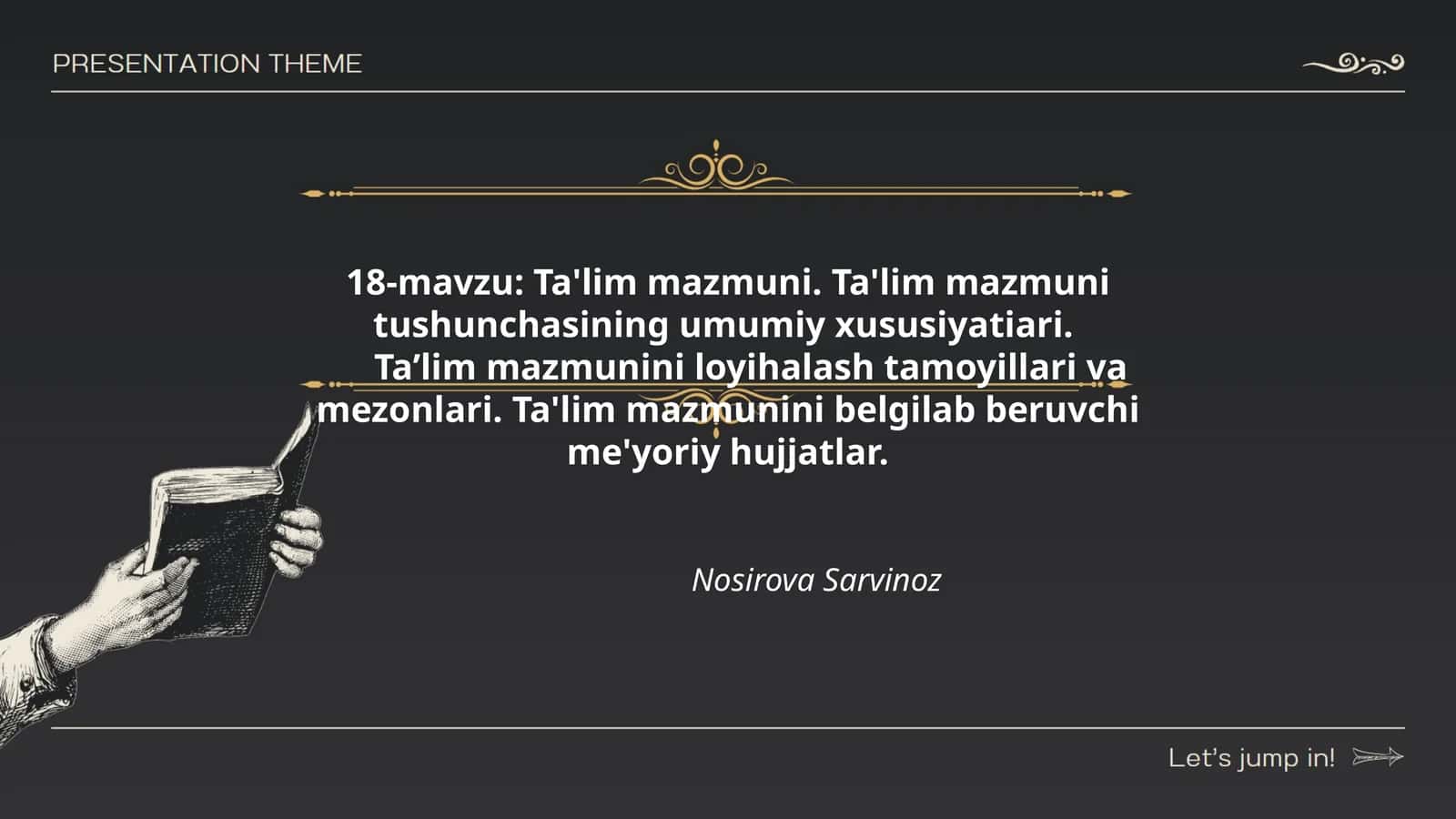 Ta'lim mazmuni 1