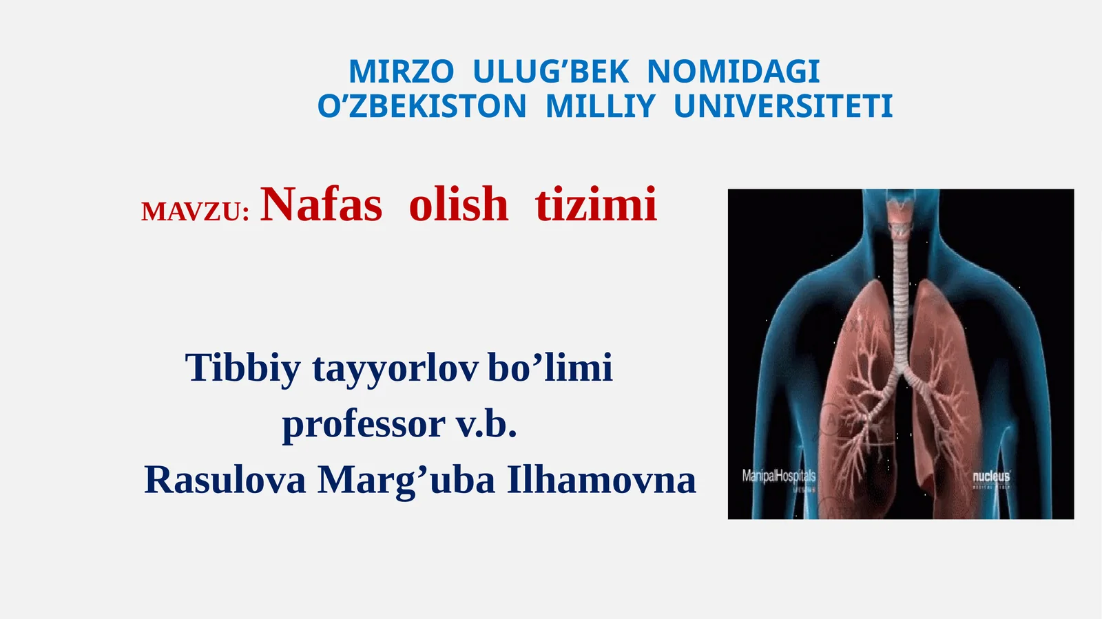 Nafas olish tizimi 1