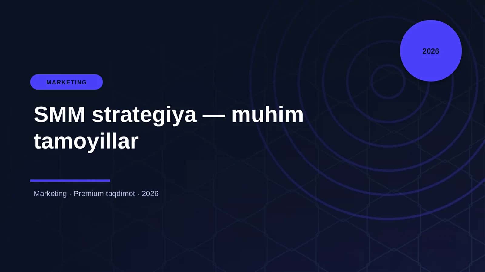 SMM strategiya — muhim tamoyillar 1