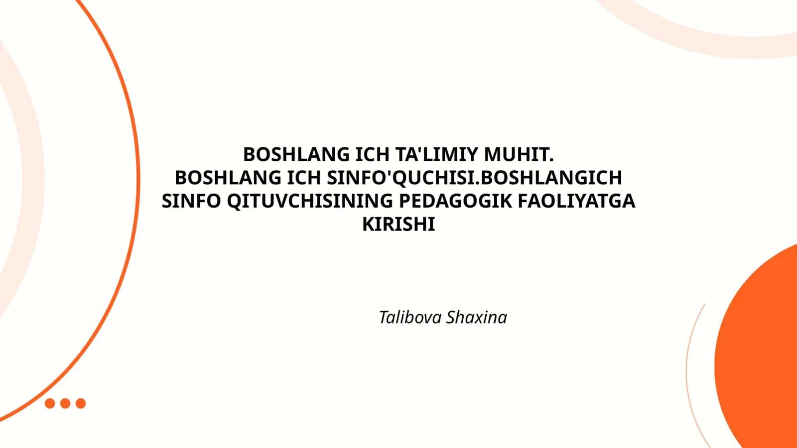 Boshlang'ich ta'limiy muhit 1