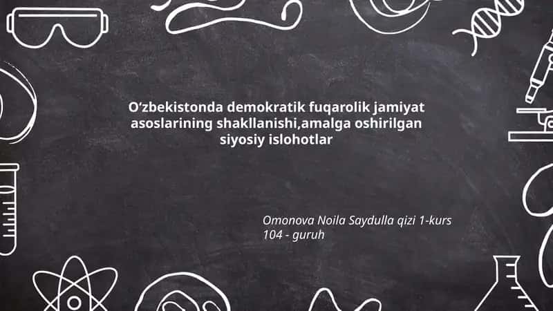 Konstitutsiyaviy islohotlar va davlat hokimiyati taqsimoti 1