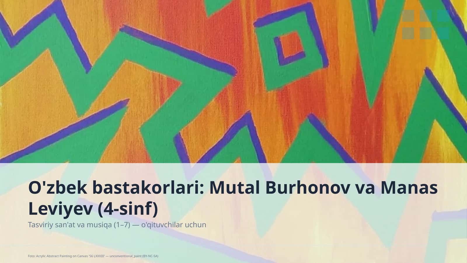 Tasviriy san'at va musiqa (1–7) — o'qituvchilar uchun 1