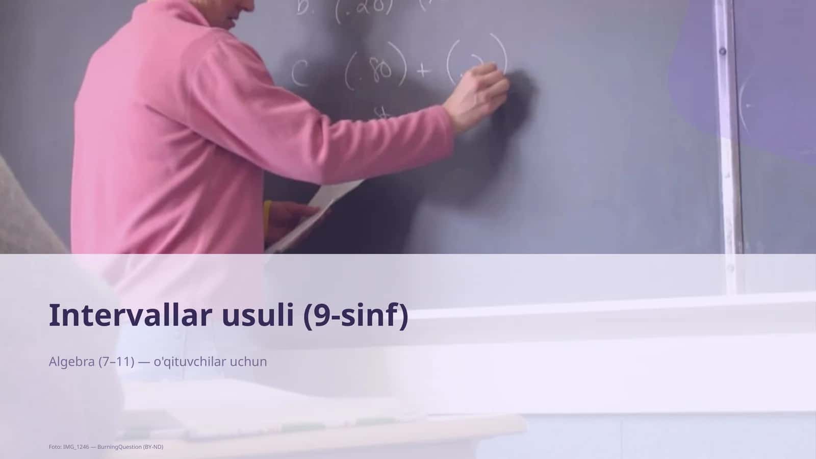 Intervallar usuli (9-sinf) 1