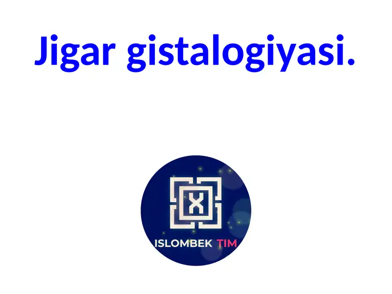 Jigar gistalogiyasi 1