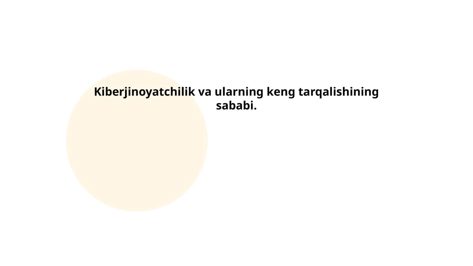 Kiberjinoyatchilik va ularning keng tarqalishining sababi 1