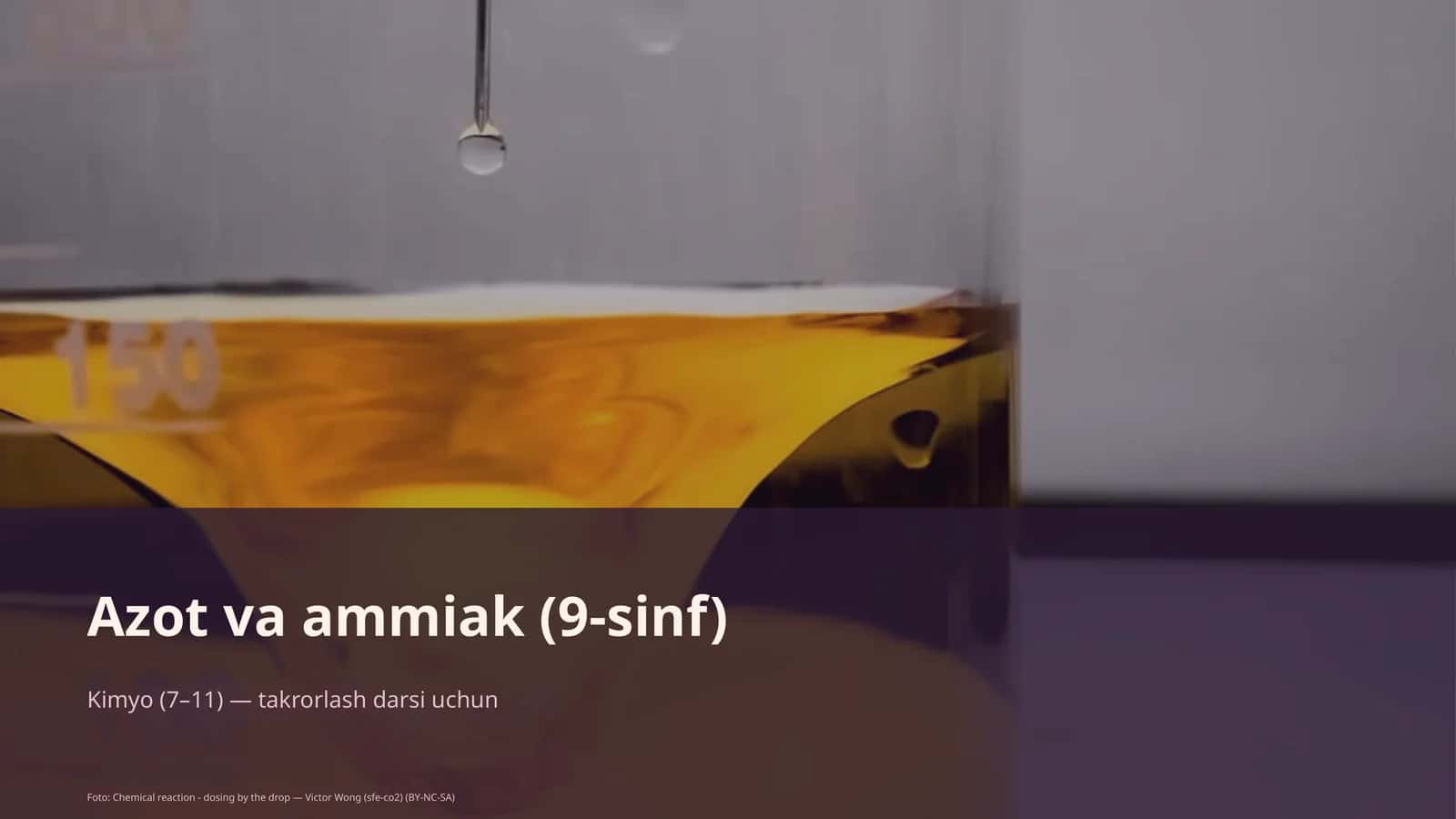 Azot va ammiak (9-sinf) 1