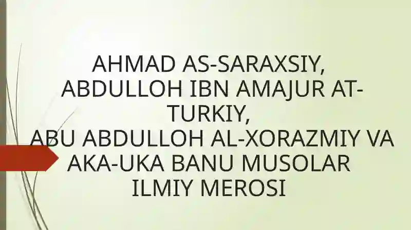 Ahmad as-Saraxsiy