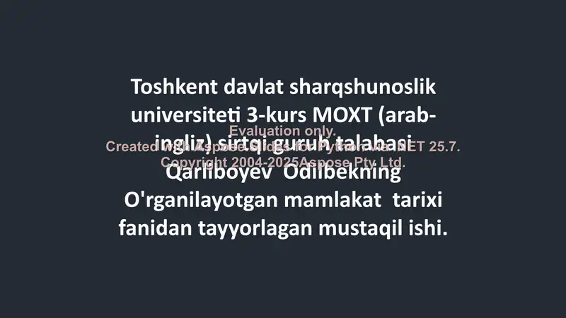 Afgʻoniston tarixi 1