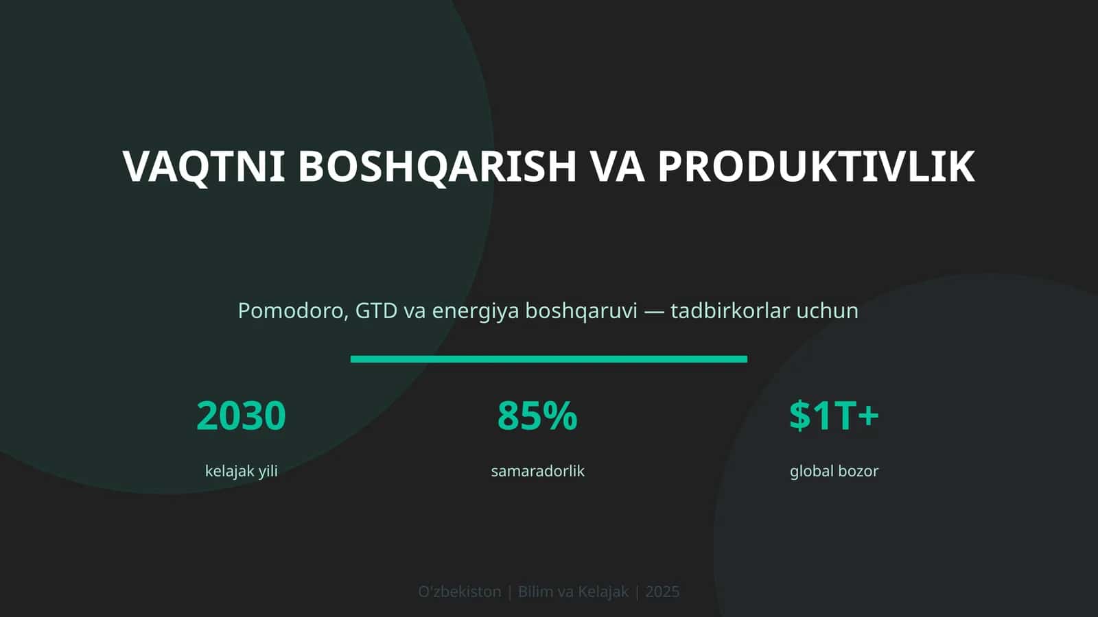 VAQTNI BOSHQARISH VA PRODUKTIVLIK 1