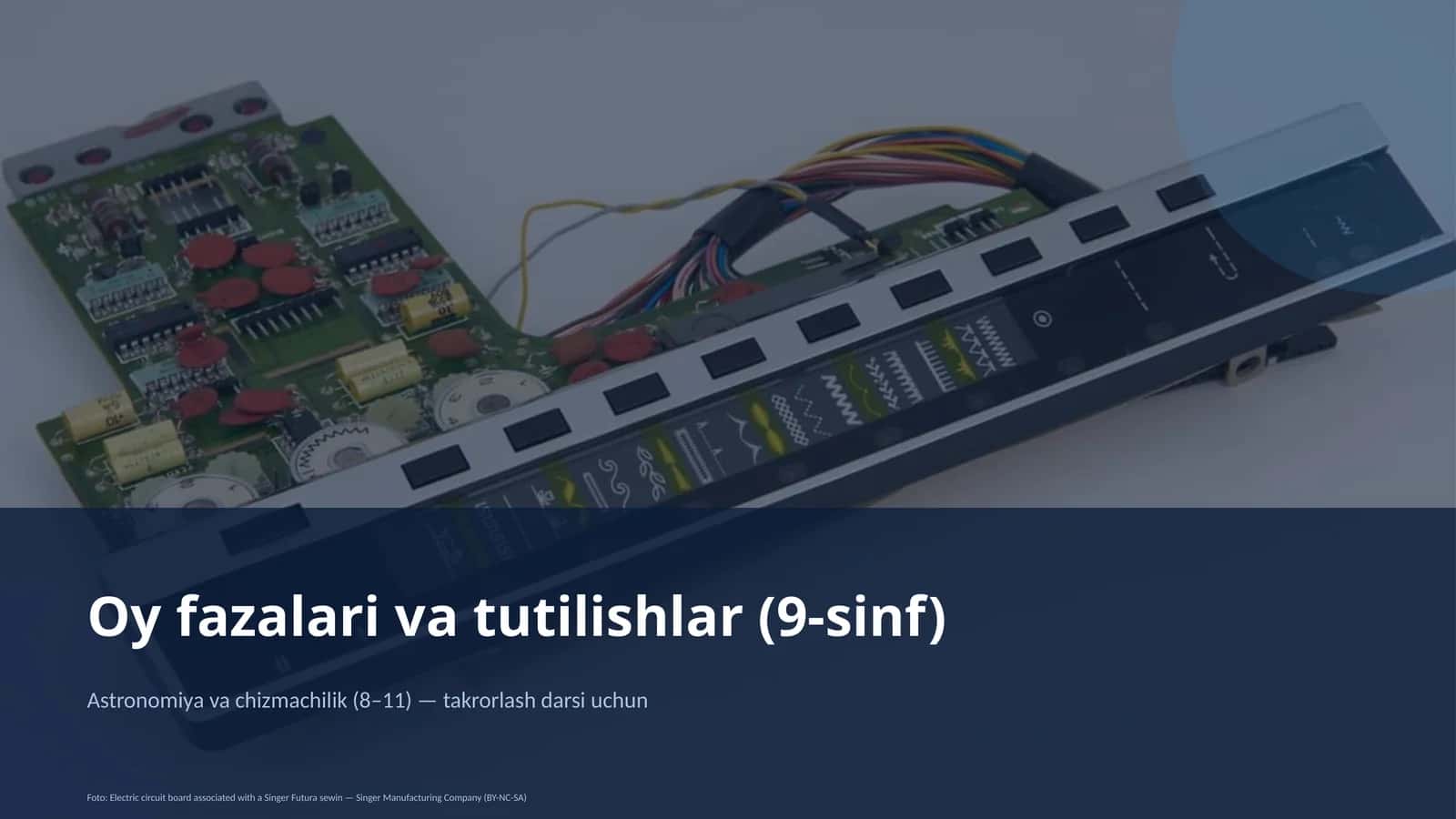 Oy fazalari va tutilishlar (9-sinf) 1