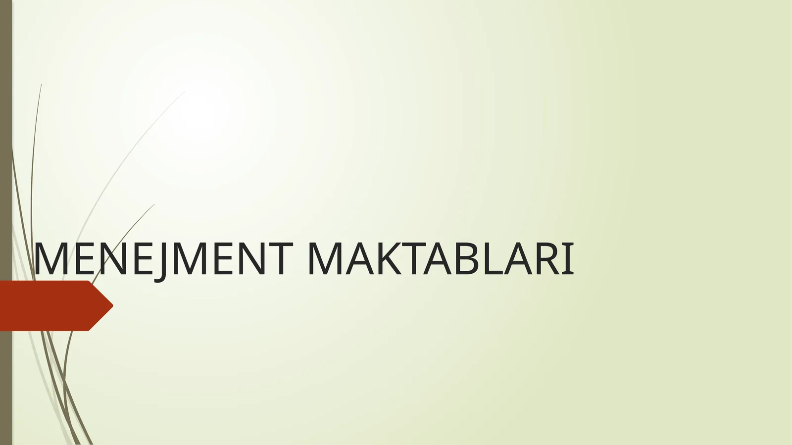 MENEJMENT MAKTABLARI 1