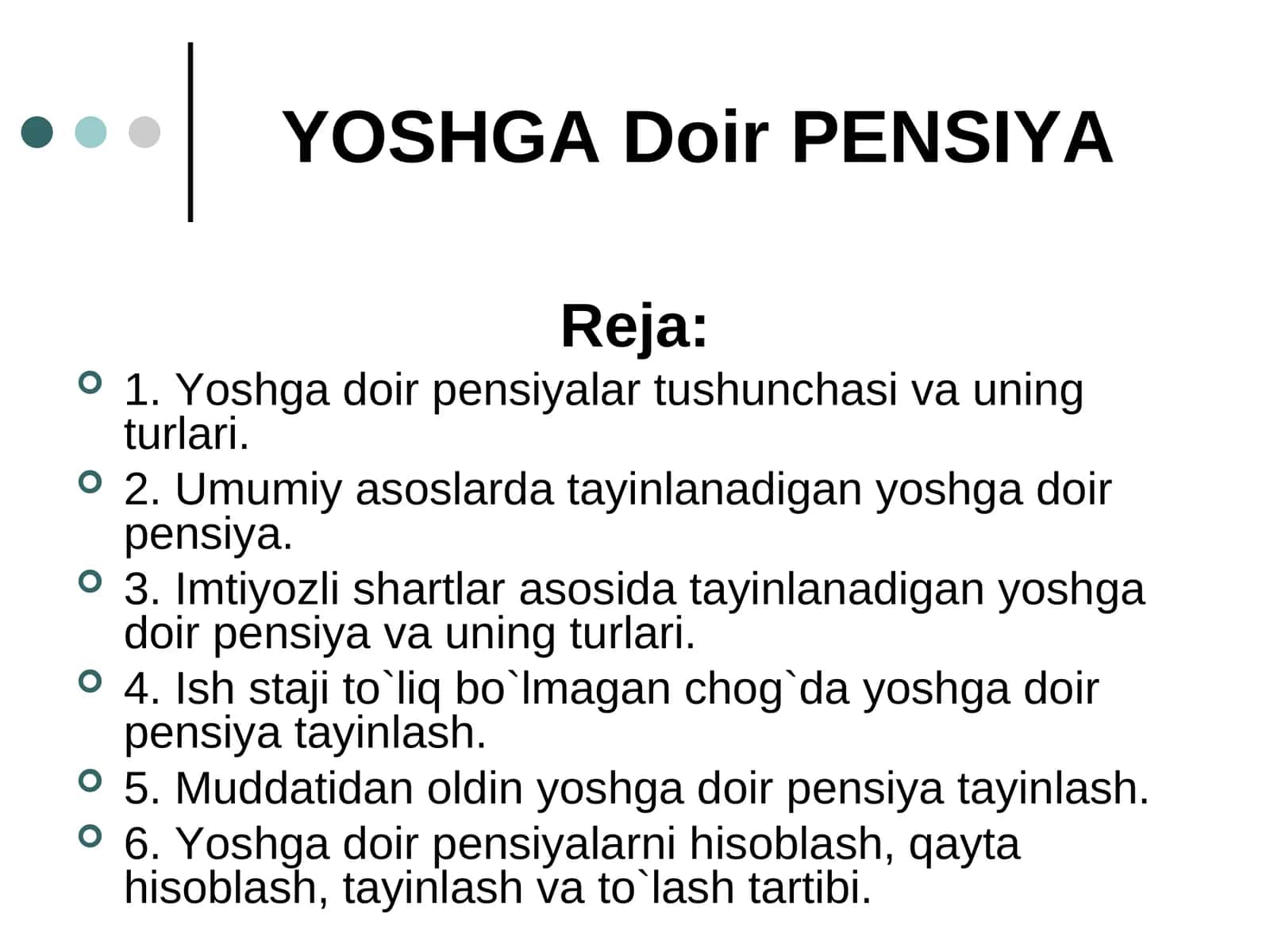 YOSHGА Dоir PЕNSIYA 1