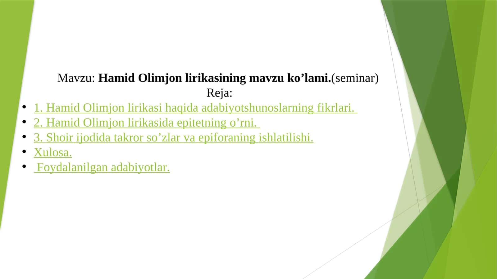 Hamid Olimjonlirikasi 1