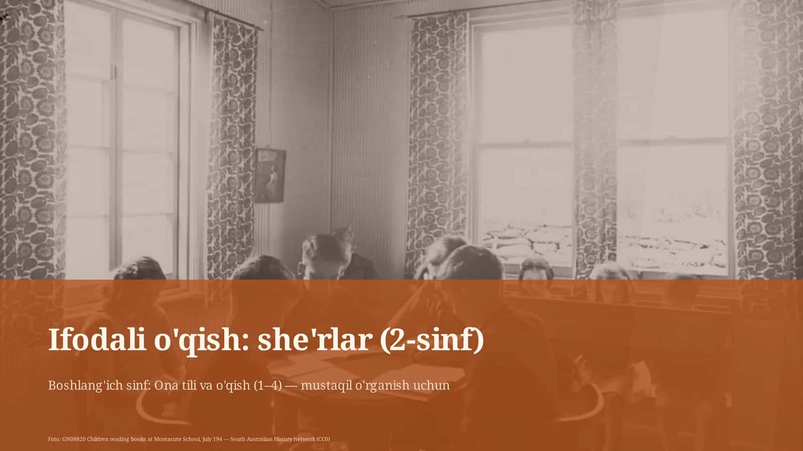 Ifodali o'qish: she'rlar (2-sinf) 1