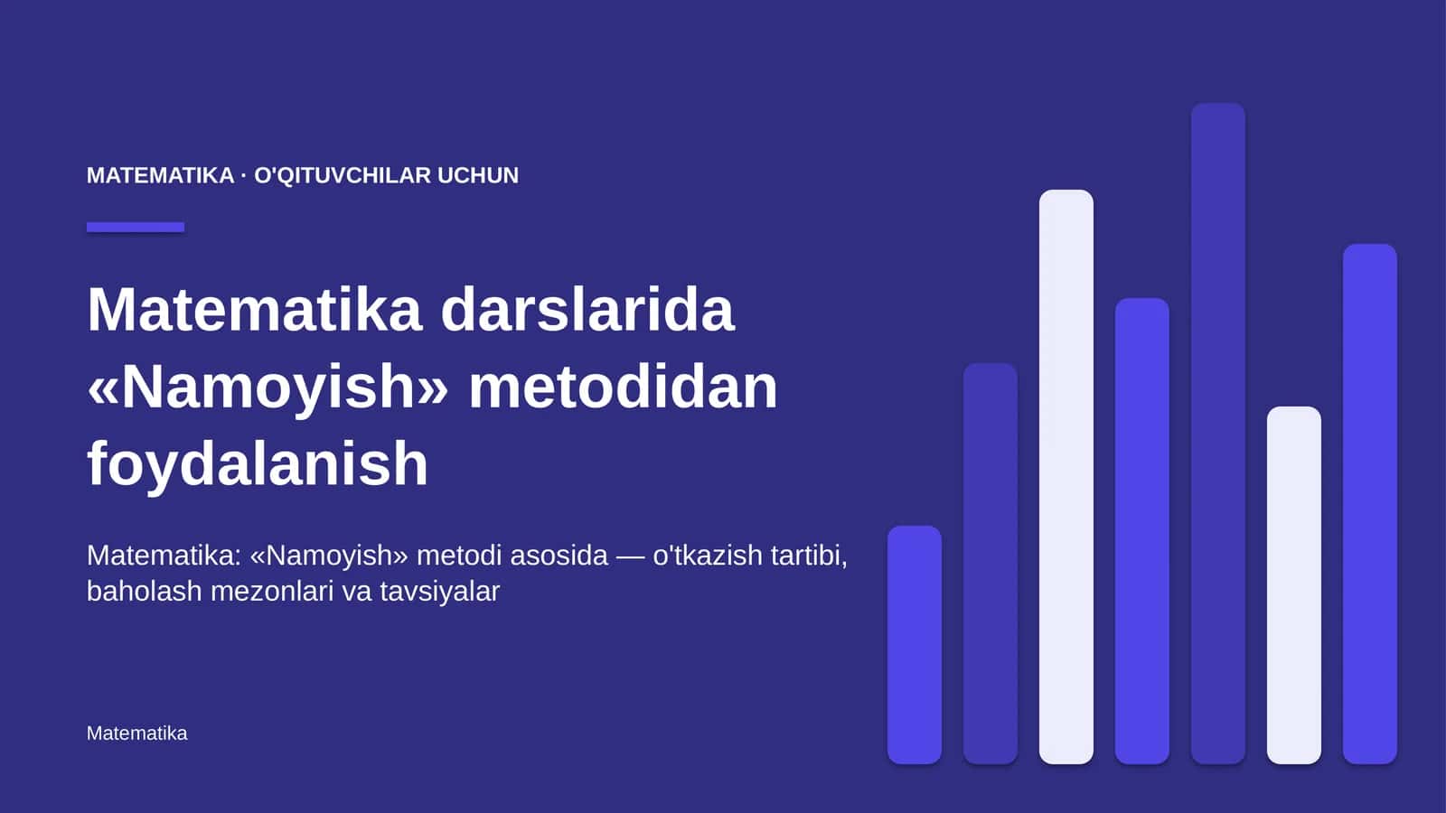 matematika darslarida namoyish metodidan foydalanish 3863 1