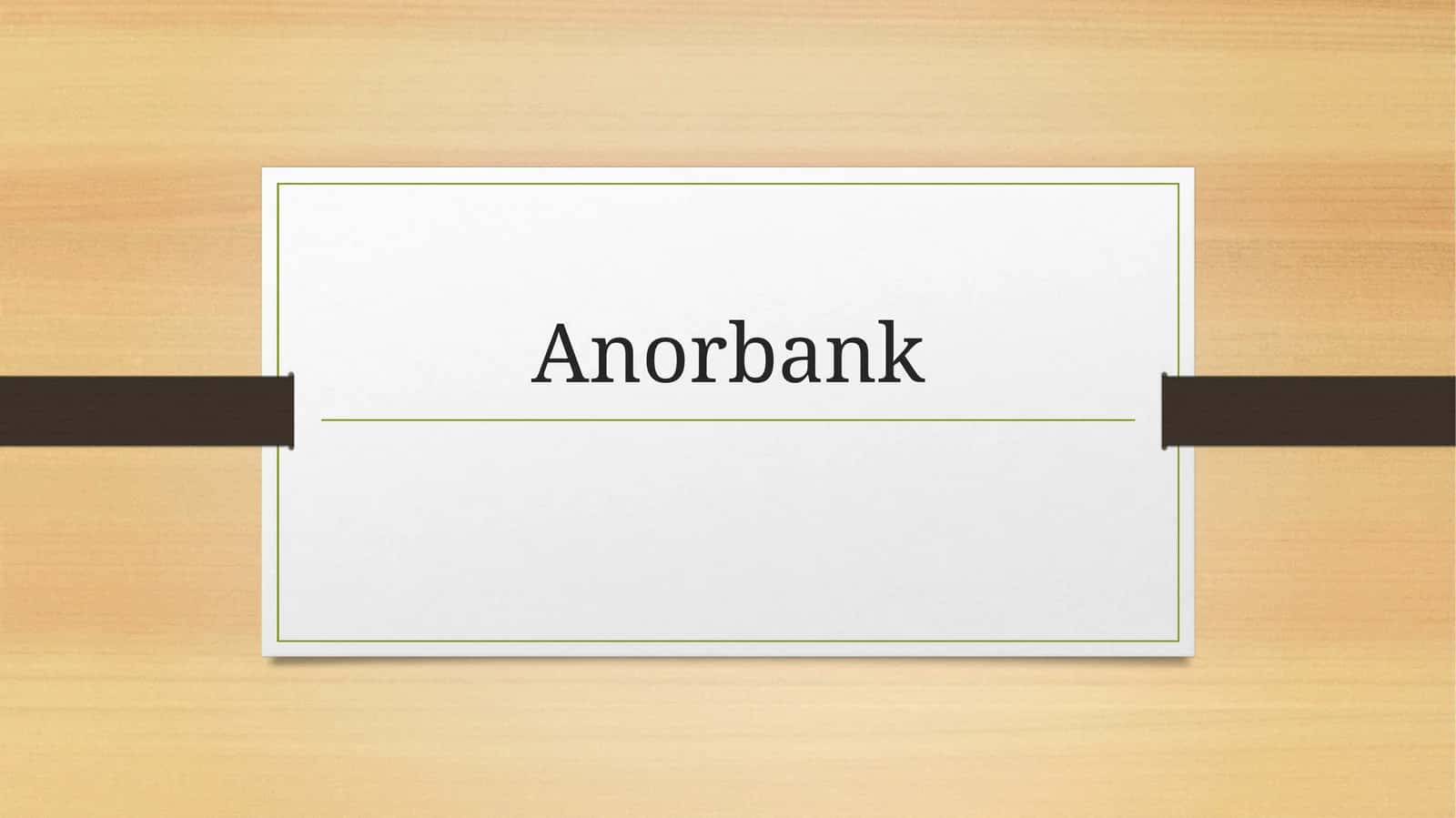 Anorbank qanday bank 1