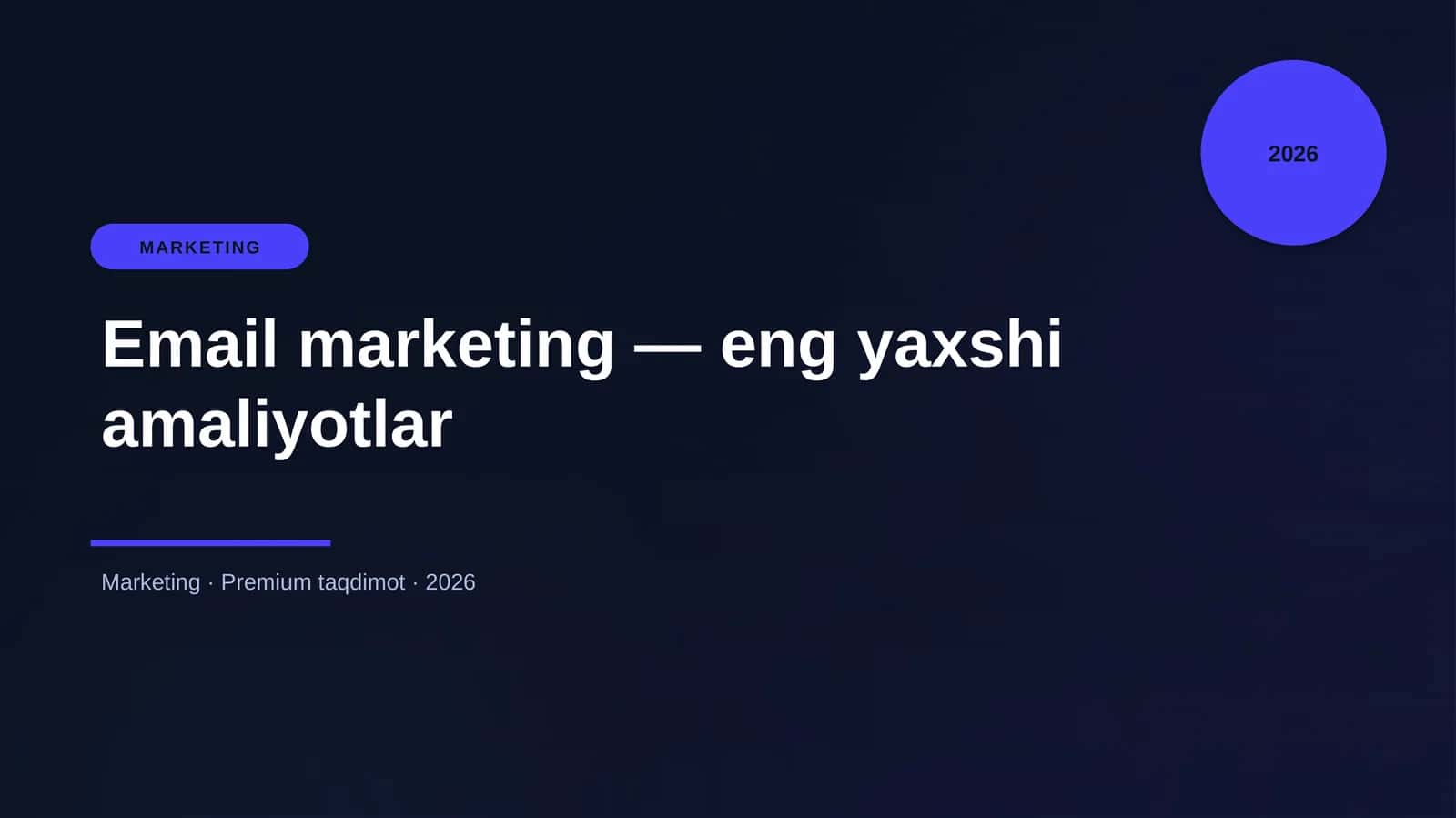 Email marketing — eng yaxshi amaliyotlar 1