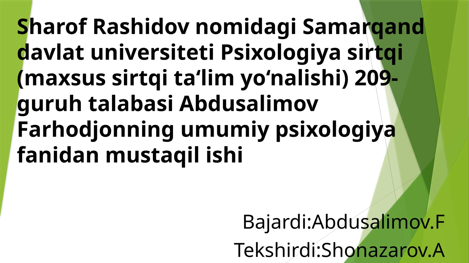 Samarqand davlat universiteti Psixologiya sirtqi 1