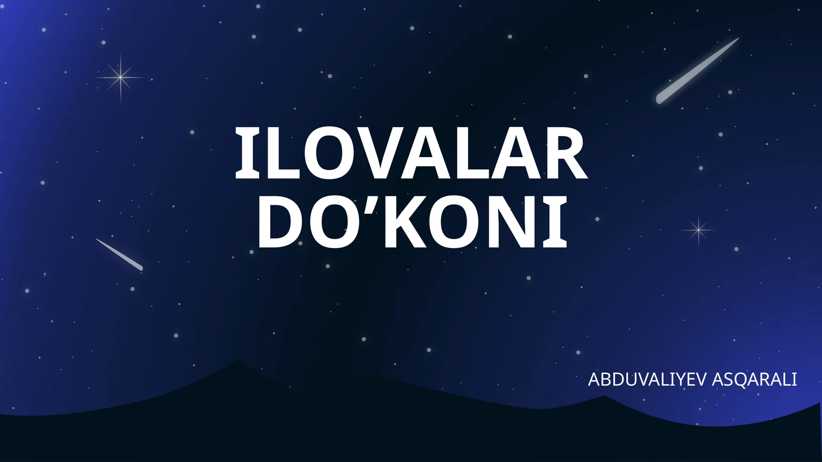 Ilovalar do’koni 1
