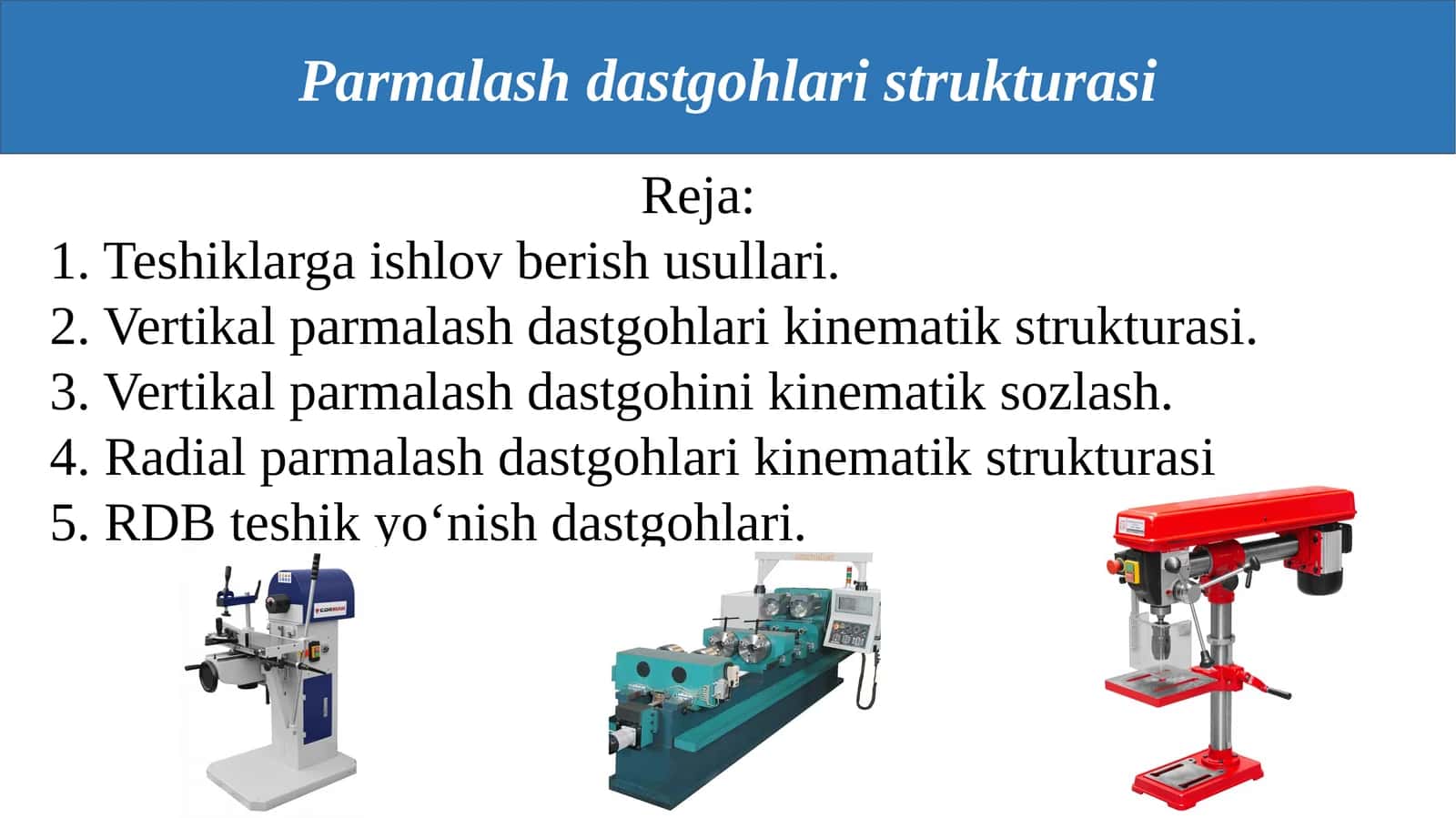 Parmalash dastgohlari strukturasi 1