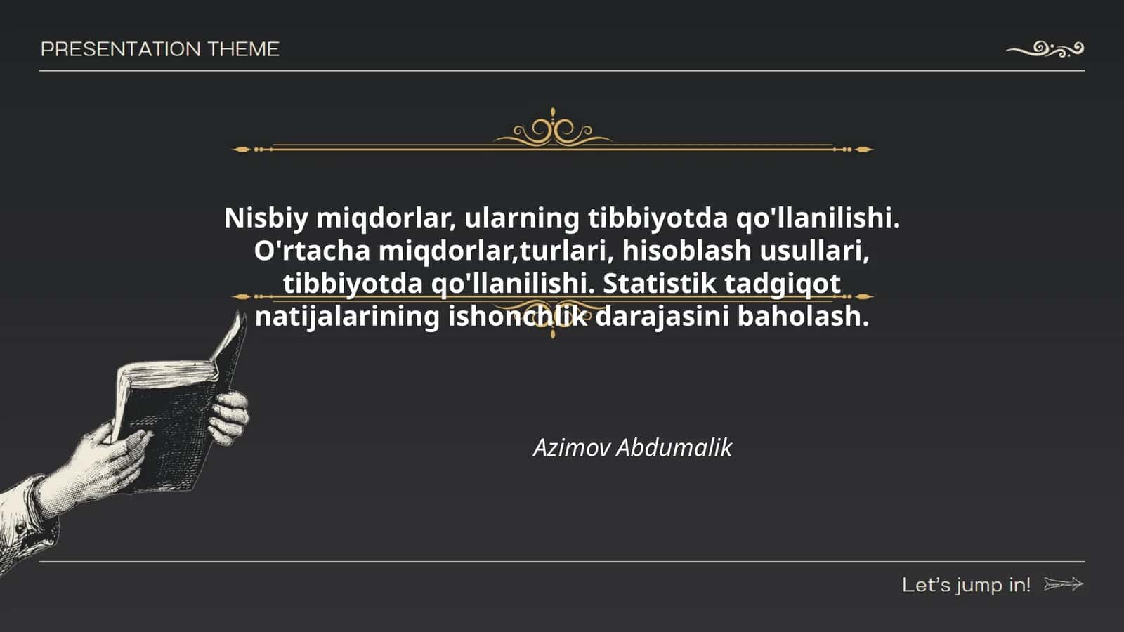 Statistik tadqiqotlar 1