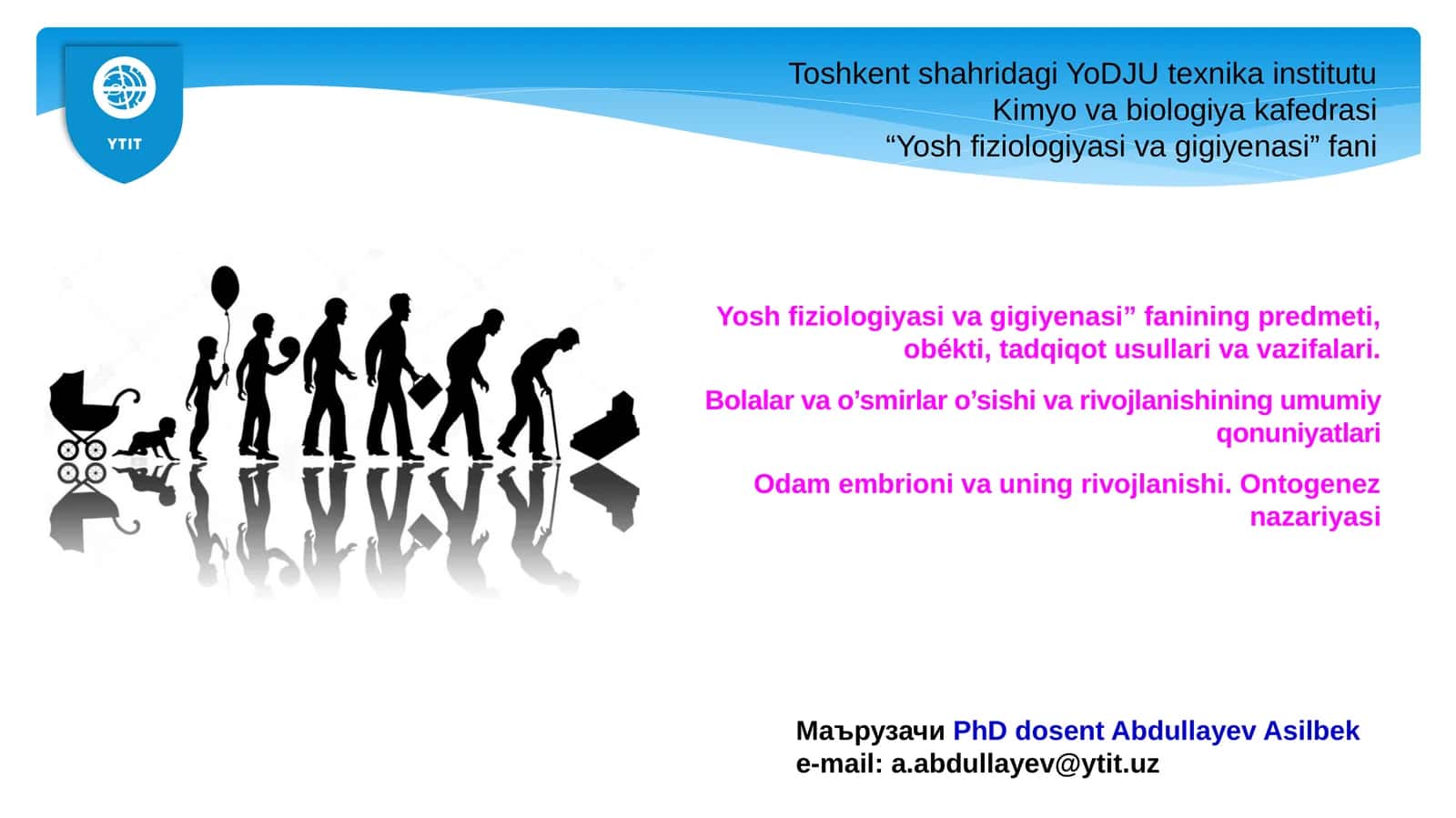 Yosh fiziologiyasi va gigiyenasi 1