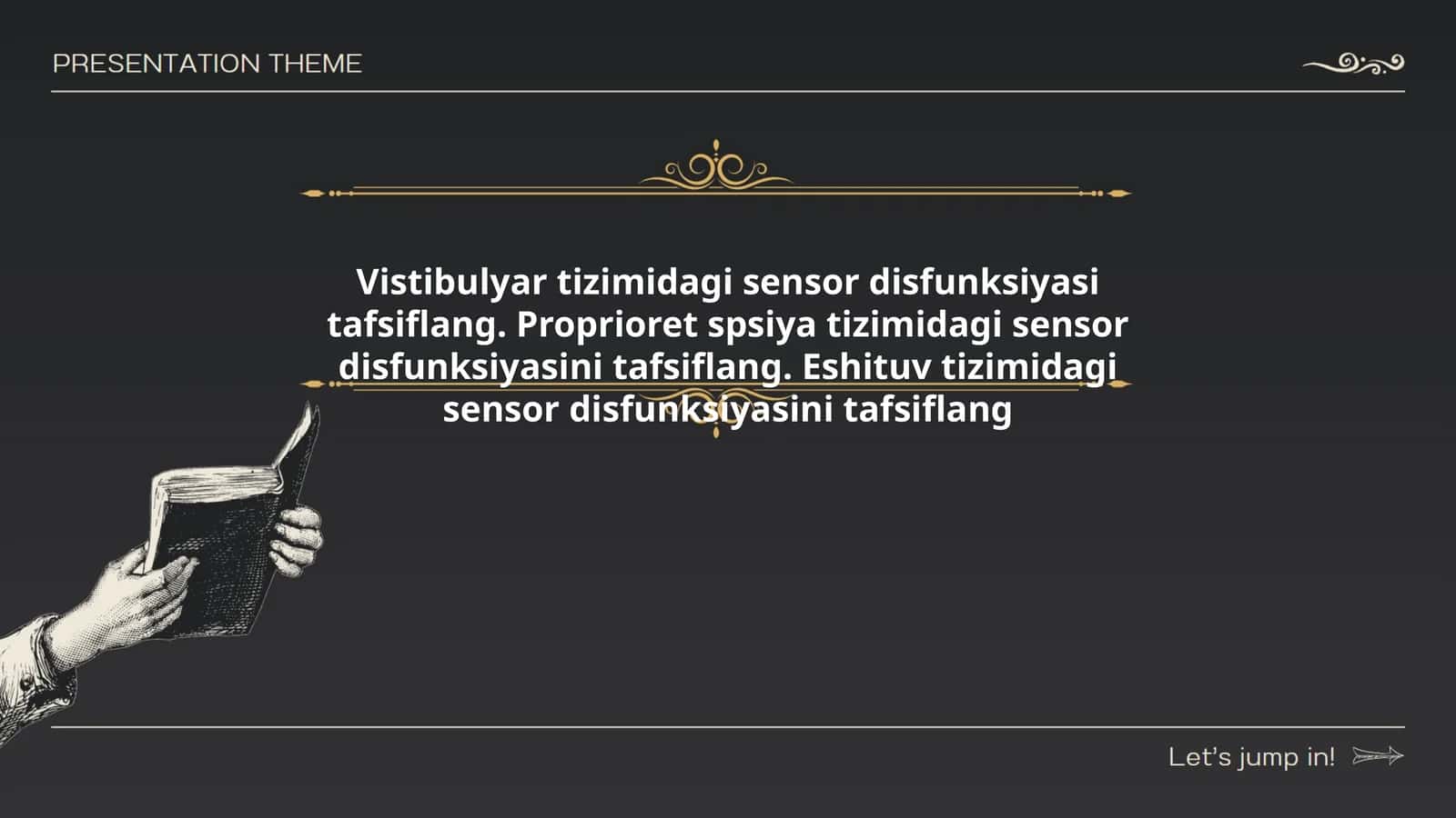 Vistibulyar tizimidagi sensor disfunksiyasi 1