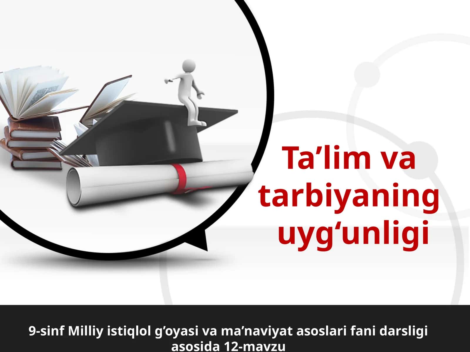 9-sinf MIG' Ta'lim va tarbiyaning uyg'unligi 1