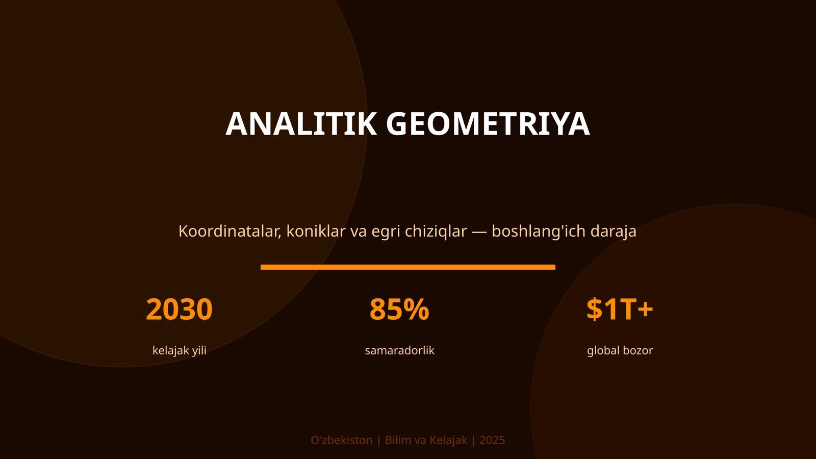 Analitik geometriya 1