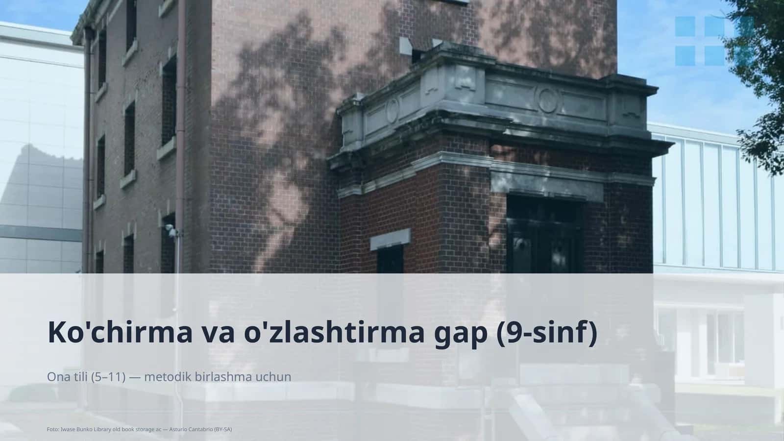 Ko'chirma va o'zlashtirma gap (9-sinf) 1