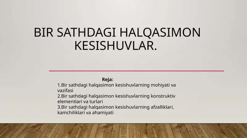 Birsathdagi halqasimon kesishuvlar 1