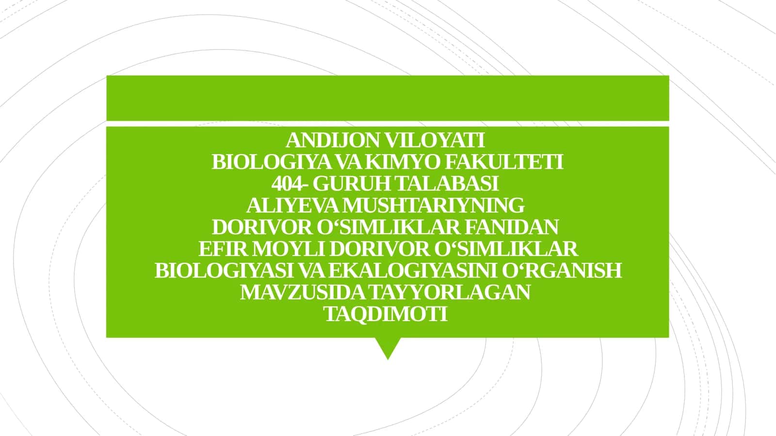 EFIR MOYLI DORIVOR O‘SIMLIKLAR BIOLOGIYASI VA EKALOGIYASI 1