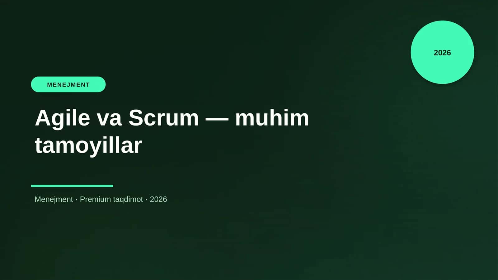 Agile va Scrum — muhim tamoyillar 1