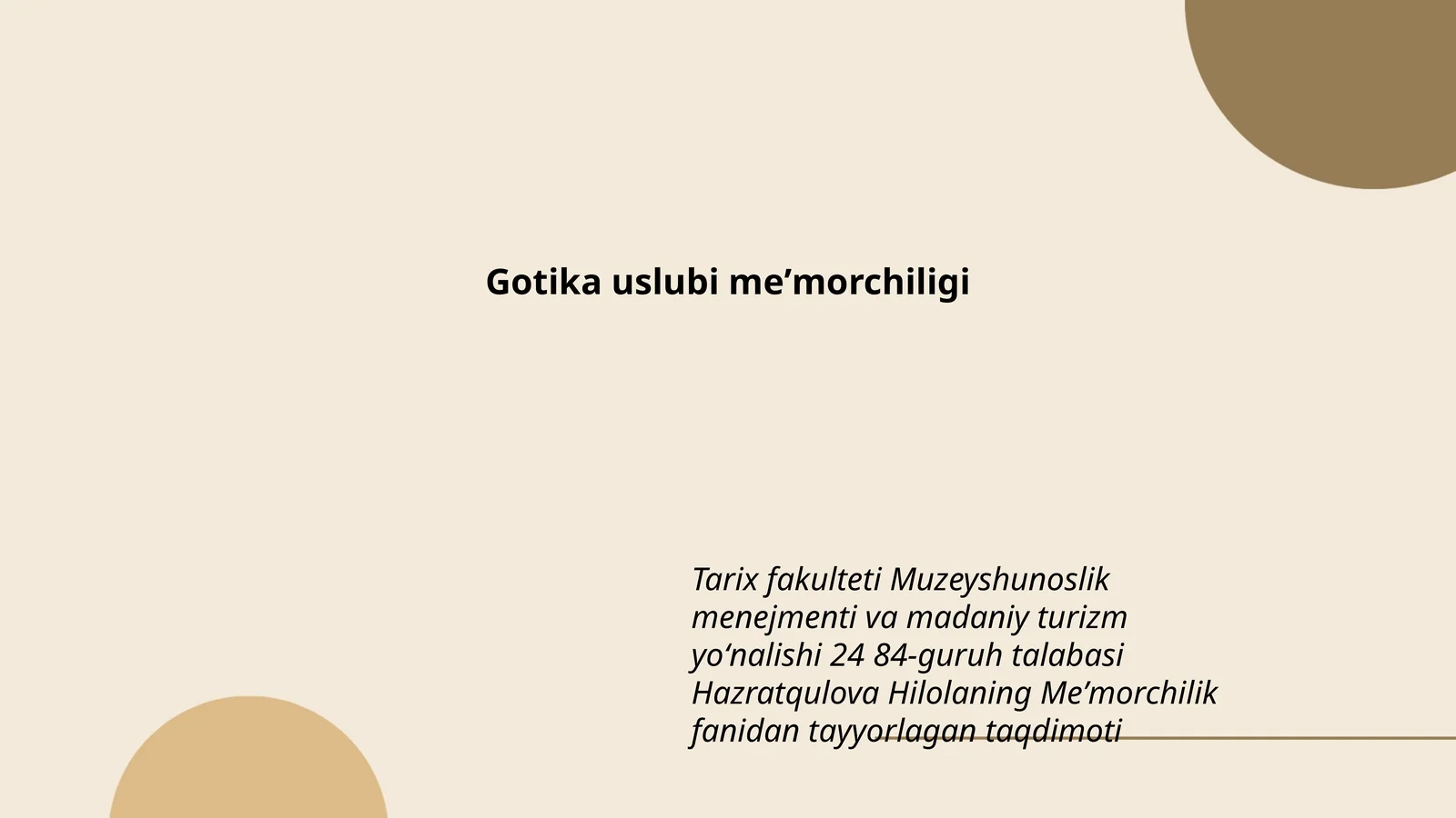 Gotika uslubi meʼmorchiligi 1