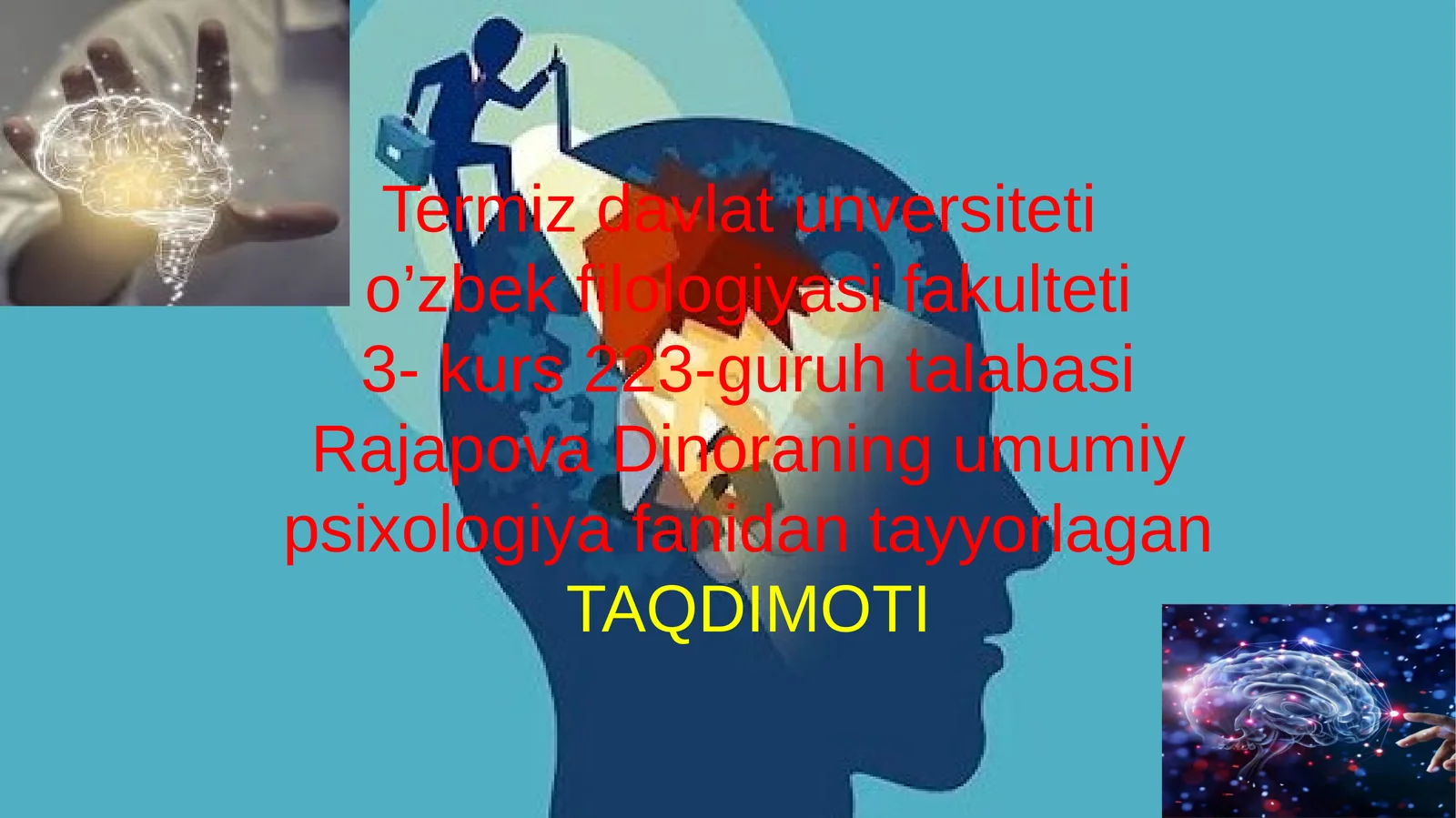 Psixologiya fanining predmeti va tadqiqot metodlari 1